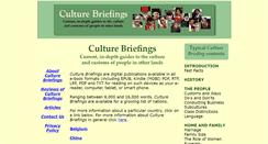 Desktop Screenshot of culturebriefings.com