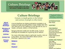 Tablet Screenshot of culturebriefings.com
